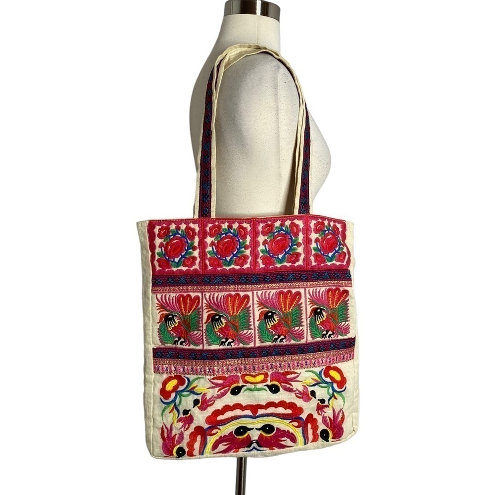 Limited Edition Embroidered Bohemian Tote Bag